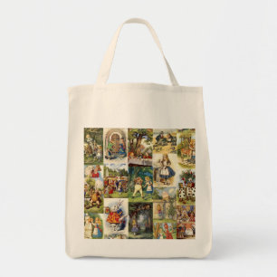 Tote Alice através do bolsa do mantimento do espelho