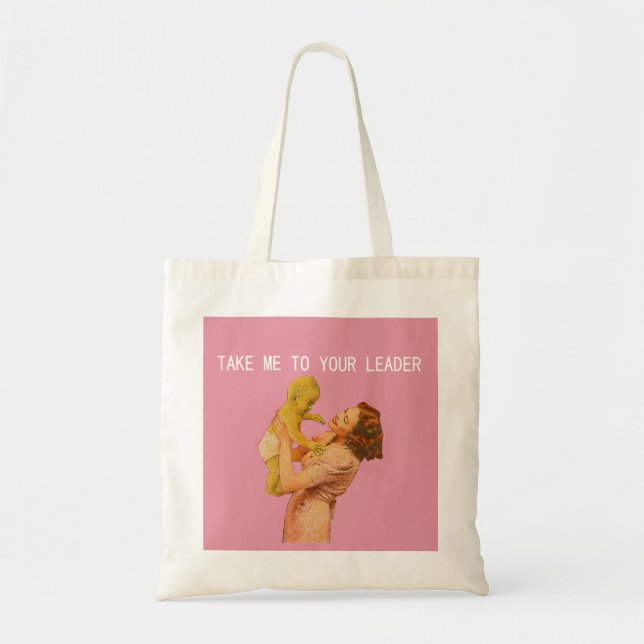 Tote Alienígena de Bolsa Vintage (Frente)