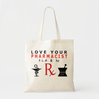 Tote ame seu bolsa do farmacêutico