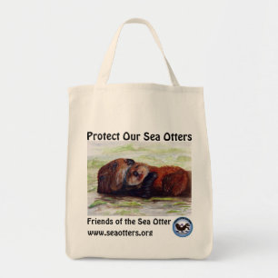 Tote Amigos do bolsa orgânico do algodão da lontra de