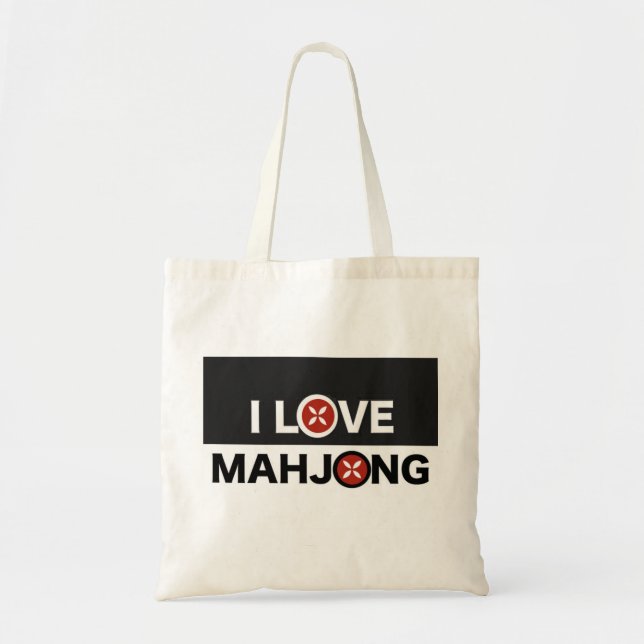 Tote Amo Mahjong, é a minha bolsa (Frente)