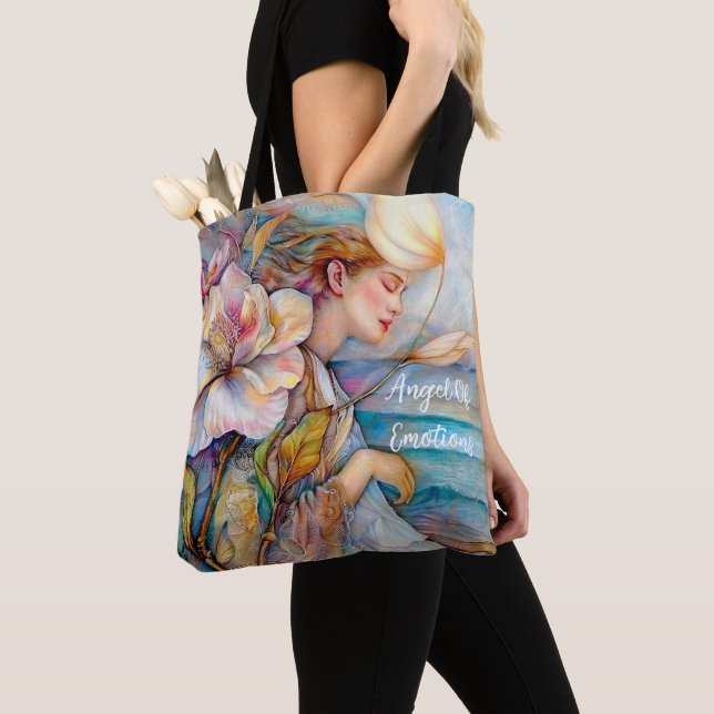 Tote Angel Of Emotions Turquoise Bolsa (Close Up)