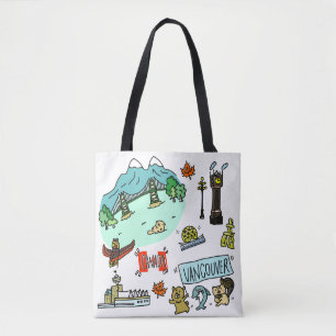 Tote Animais bonitos do bolsa dos amantes de Vancôver