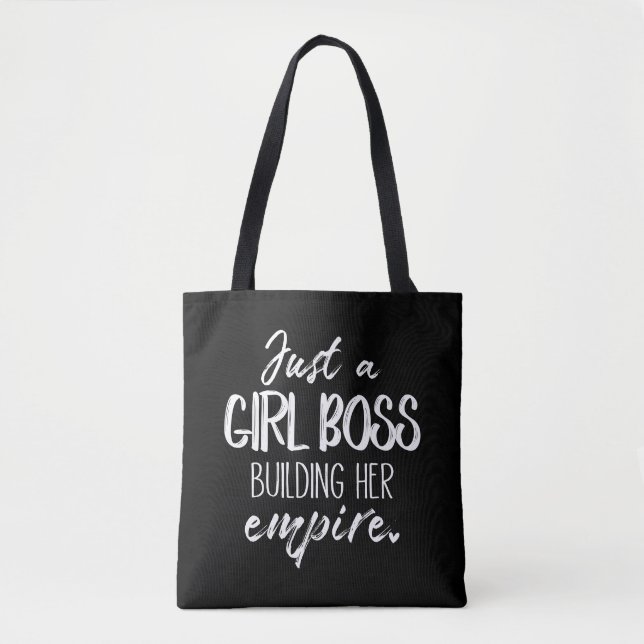 Tote Apenas um chefe da menina que constrói seu bolsa (Frente)