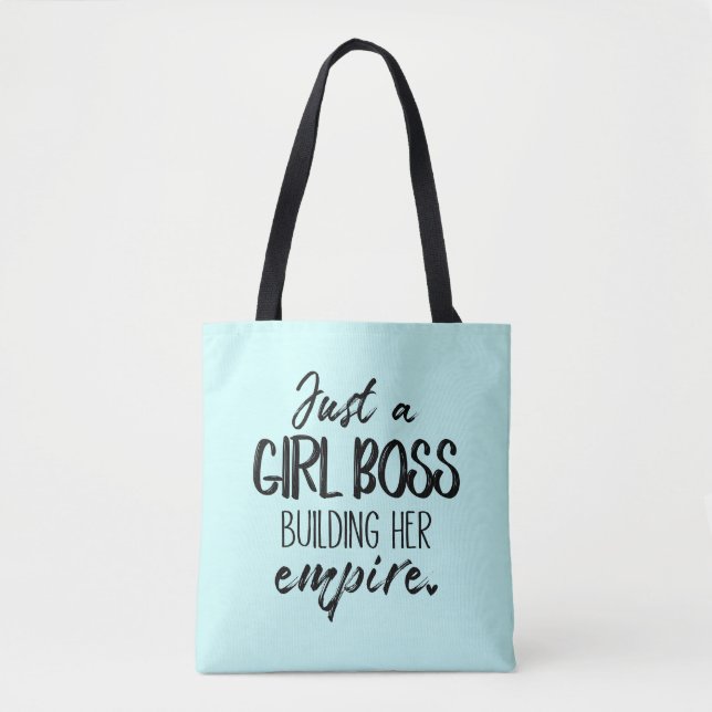 Tote Apenas um chefe da menina que constrói seu bolsa (Frente)
