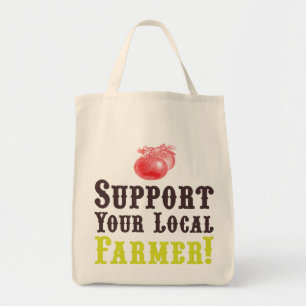 Tote Apoie Seu Agricultor Local! Bolsa orgânico