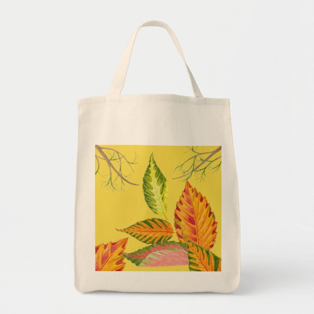 Tote Arty Autumn em uma Bolsa de compra (Frente)