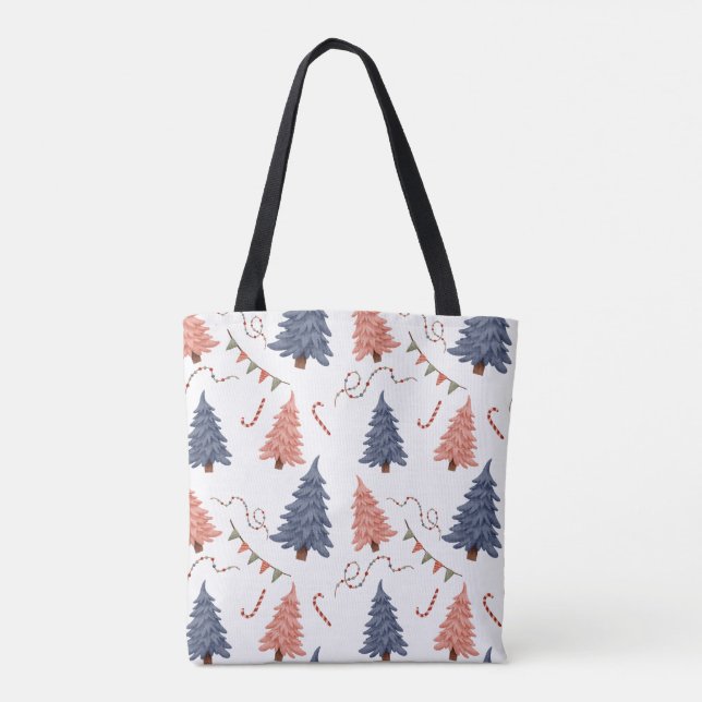 Tote Árvore de Natal e Bolsa de Canas (Verso)