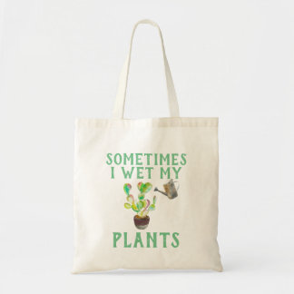 Tote Às vezes eu molhei minha planta Bolsa de mulher