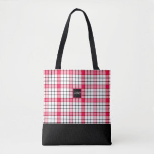 Tote Aumentou e o rosa verifica o bolsa feito sob