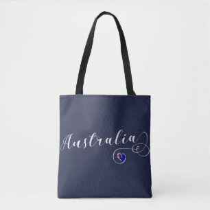 Tote Austrália Heart Bolsa de compra, australiana