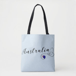 Tote Austrália Heart Bolsa de compra, australiana