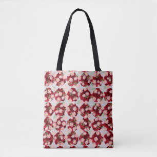 Tote Bag All-Over-Impressão com Desi de padrão flo
