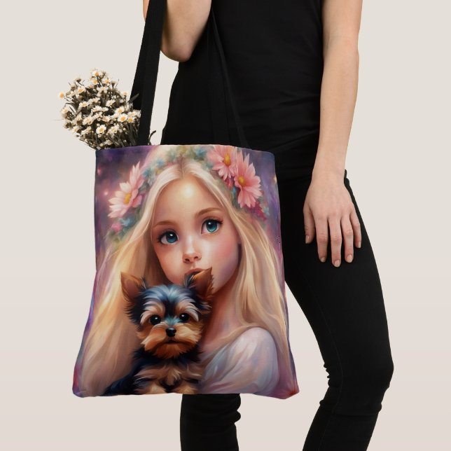 Tote Bag All-Over-Impressão, Grande (Close Up)