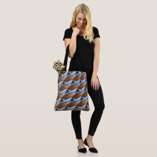 Tote Bag (ao) - Penas marrons