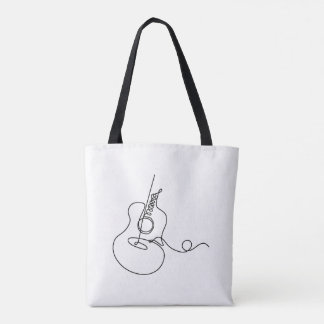 Tote Bag: Arte em Linha (Violão)