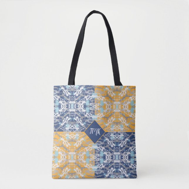 Tote Bag Azul e Amarelo (Frente)