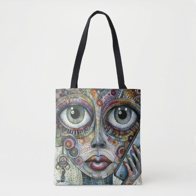 Tote Bag "Call Me Mystic" por DAKimage (Frente)