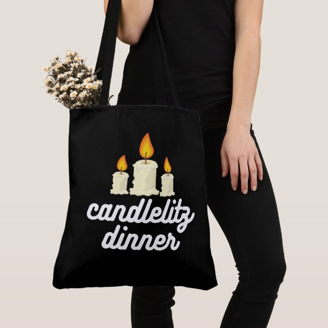 Tote Bag candlelit dinner (Close Up)