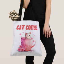 Tote Bag Cat Caffee