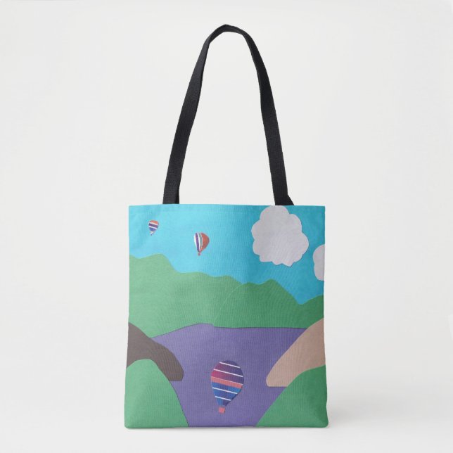 Tote Bag com cena de montanha (Frente)