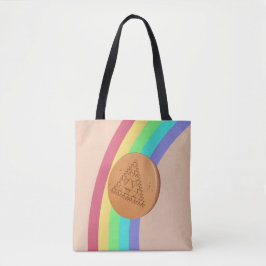 Tote Bag Dalgona - Triângulo Múltiplo - Vista Late