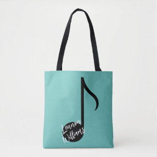 Tote Bag de Nota de Música Personalizada