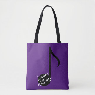 Tote Bag de Nota de Música Personalizada
