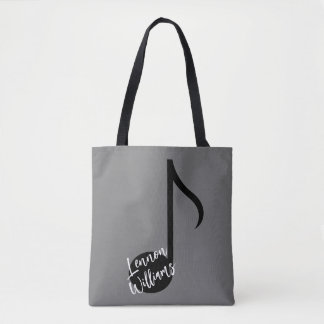 Tote Bag de Nota de Música Personalizada