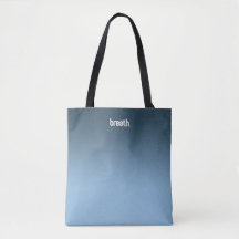 Tote Bag de Ombre Azul - Cor Suave, Espírito Forte
