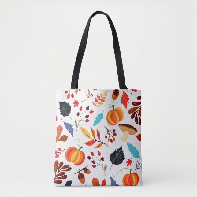 Tote Bag de Padrão de outono (Frente)