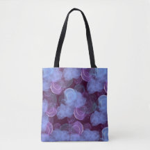 Tote Bag : design abstrato do nevoeiro azul