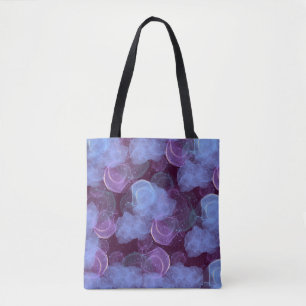Tote Bag : design abstrato do nevoeiro azul