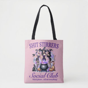 Tote Bag do Clube Social das Bruxas de Halloween