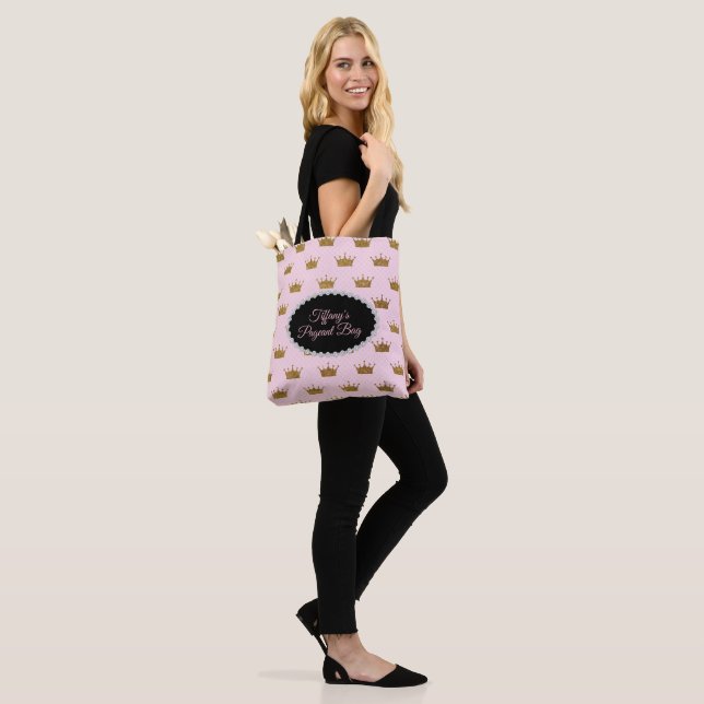 Tote Bag do Pageant Corwns Dourados (No(a) Modelo)