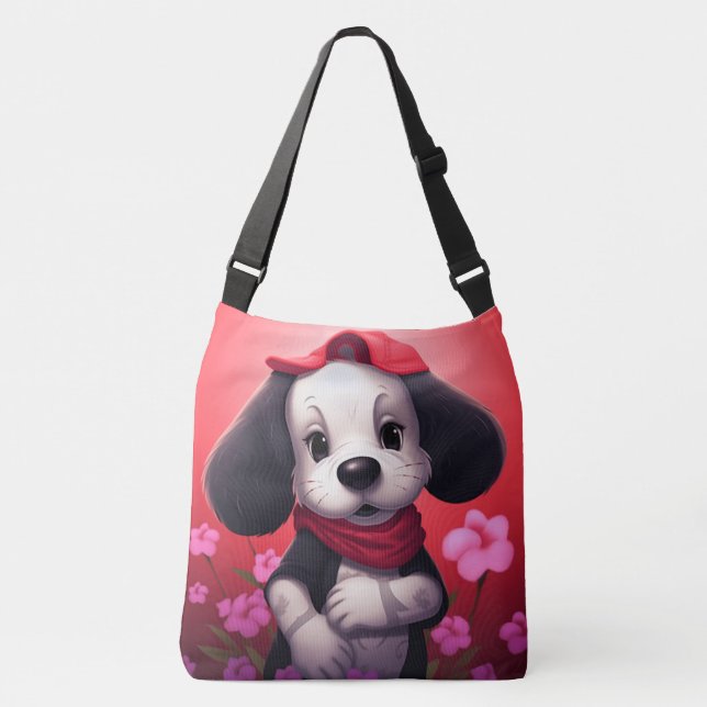 Tote Bag dog with red cap (Frente)