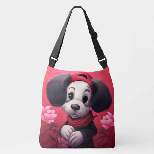 Tote Bag dog with red cap (Frente)