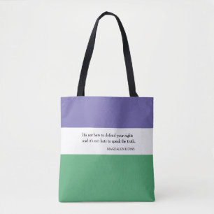 Tote Bag Feminista com a Citação de Magdalen Berns