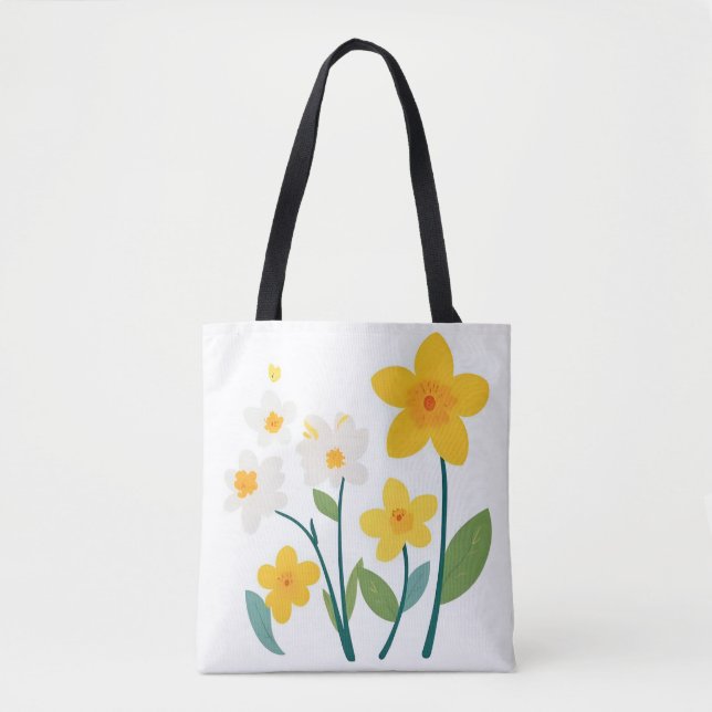 Tote Bag-Flower Design (Frente)