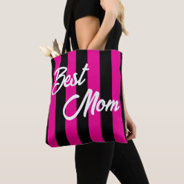 Tote Bag for Mães, Birthday Gift, Tiras Rosa