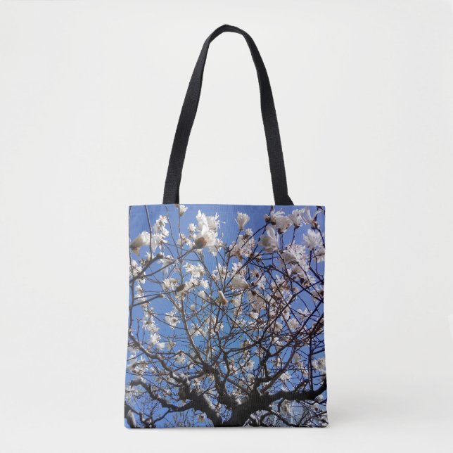 Tote Bag fresco e brilhante - céu azul (Frente)