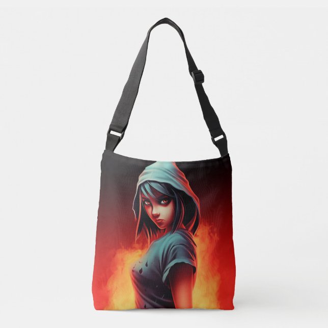 Tote Bag girl blue hat (Frente)