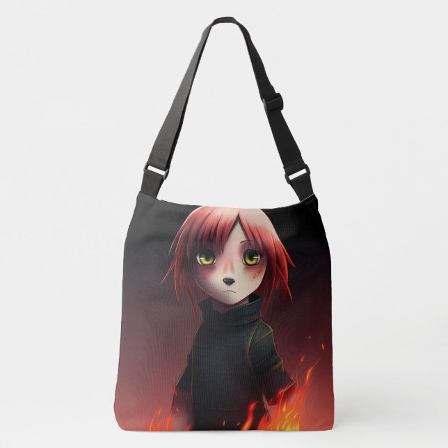 Tote Bag Girl with Fire (Frente)
