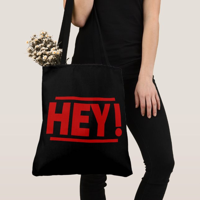 Tote Bag Hey! (Close Up)