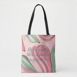 Tote bag in stylish abstract graphic