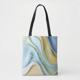 Tote bag in stylish abstract graphic