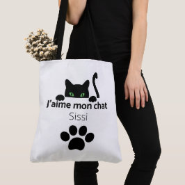 Tote Bag J'aime mon chat Sissi