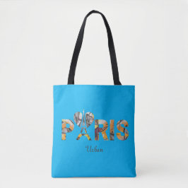 Tote Bag J'aime Paris avec un décor urbain