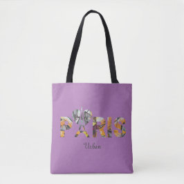 Tote Bag J'aime Paris avec un décor urbain