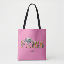 Tote Bag J'aime Paris avec un décor urbain